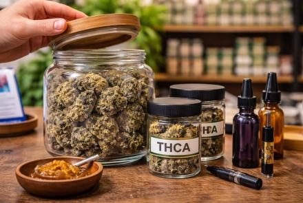 THCA hemp flower and wax concentrate products available at Green Leaf Botanicals 919 in Holly Springs North Carolina